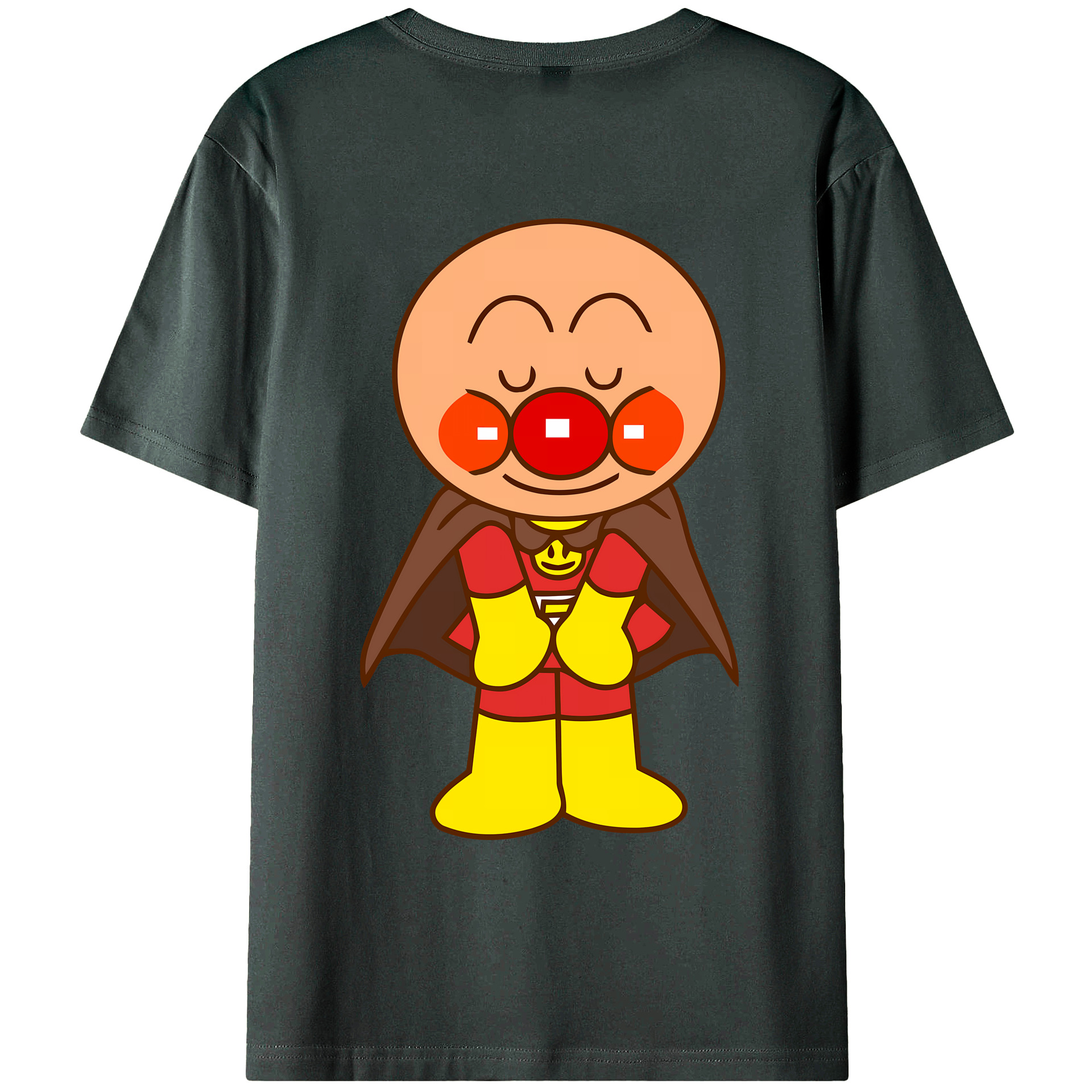 （画像用） アンパンマン Anpanman 綿100％ メンズ半袖Tシャツ（バックプリント） 通気性
